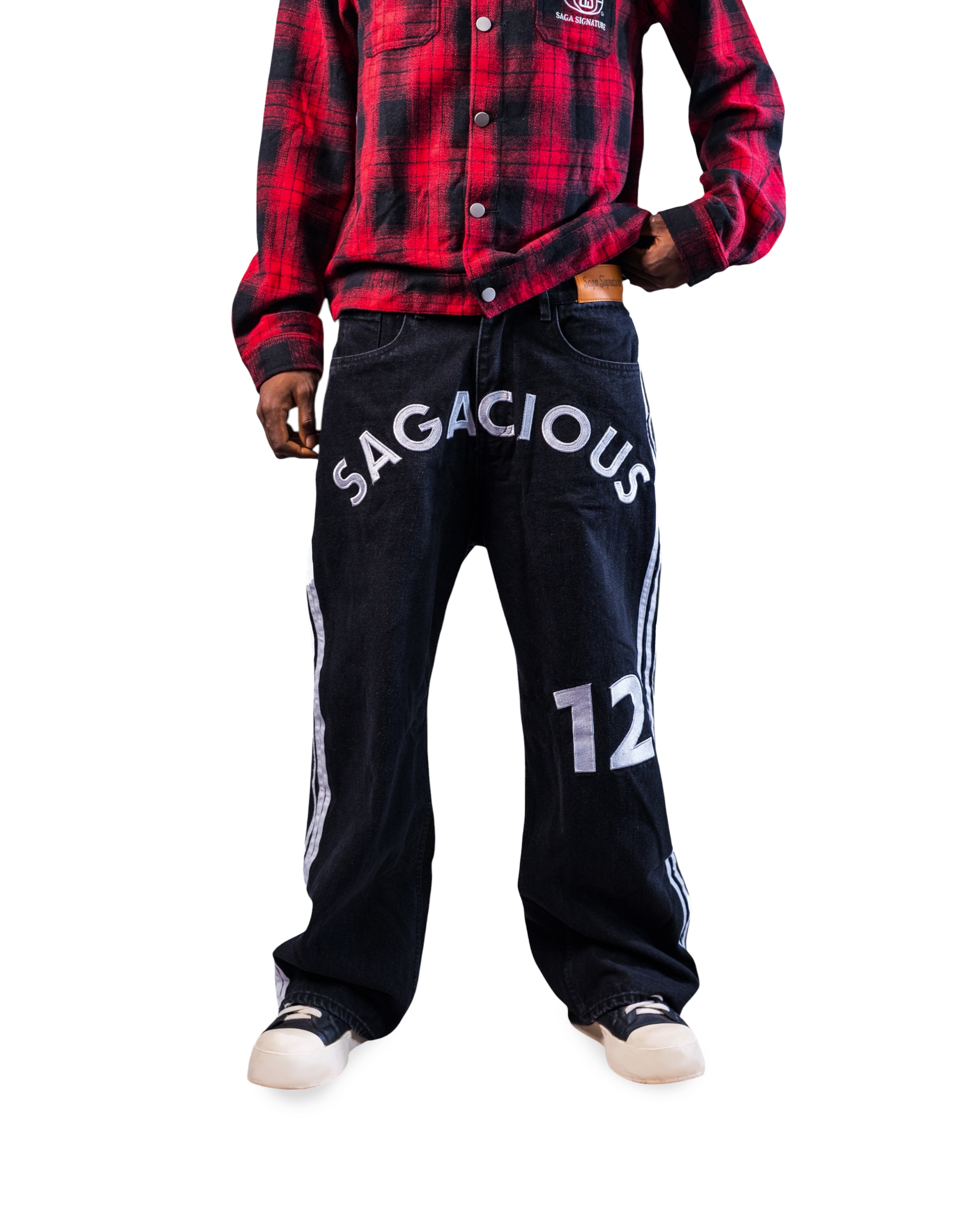 Saga 12 Stripe Denim Jeans