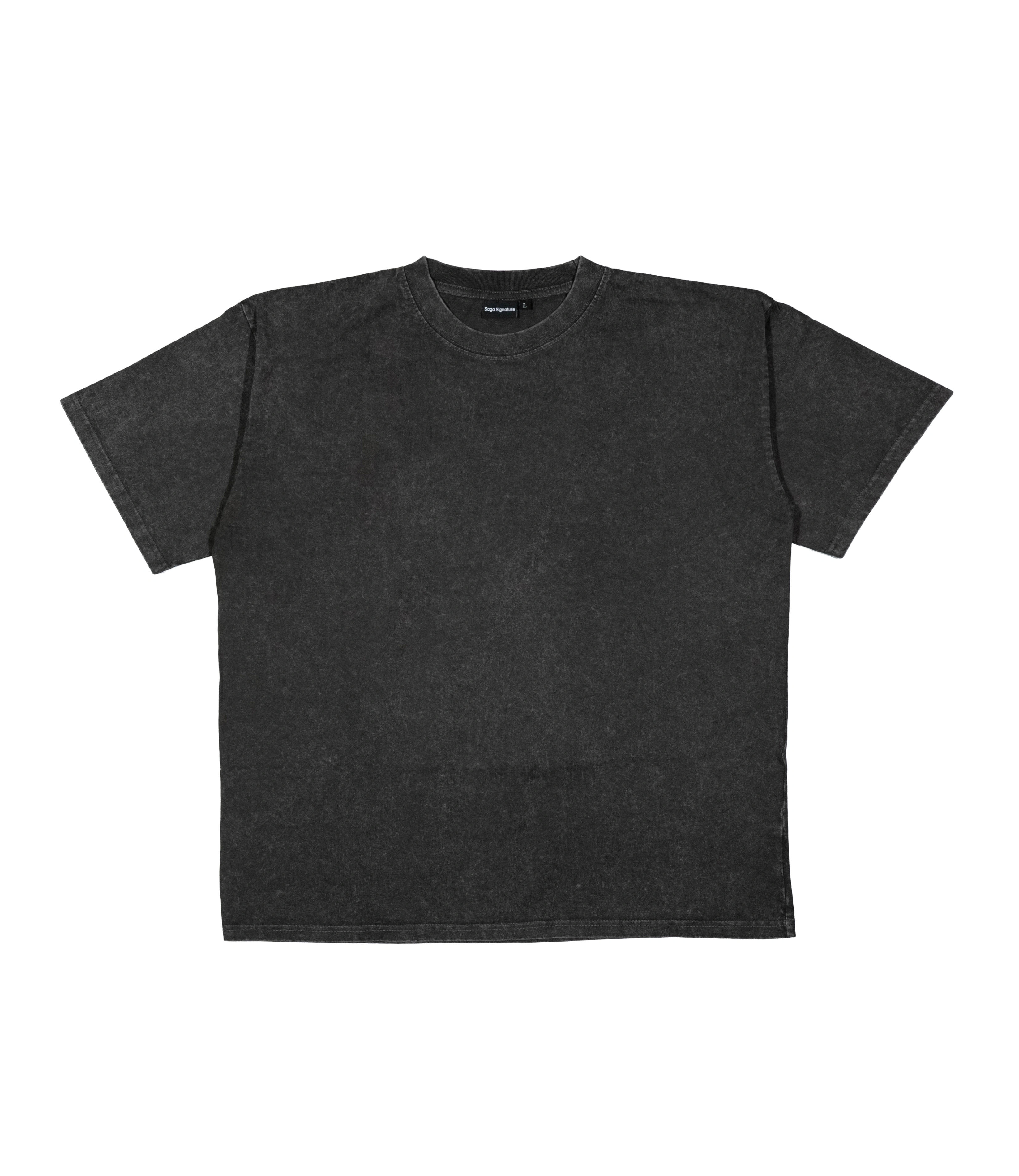 Saga Acid Wash Tee [Charcoal Grey]