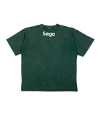 Saga Acid Wash Tee [Forest Green]