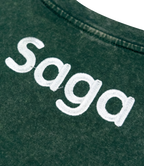 Saga Acid Wash Tee [Forest Green]