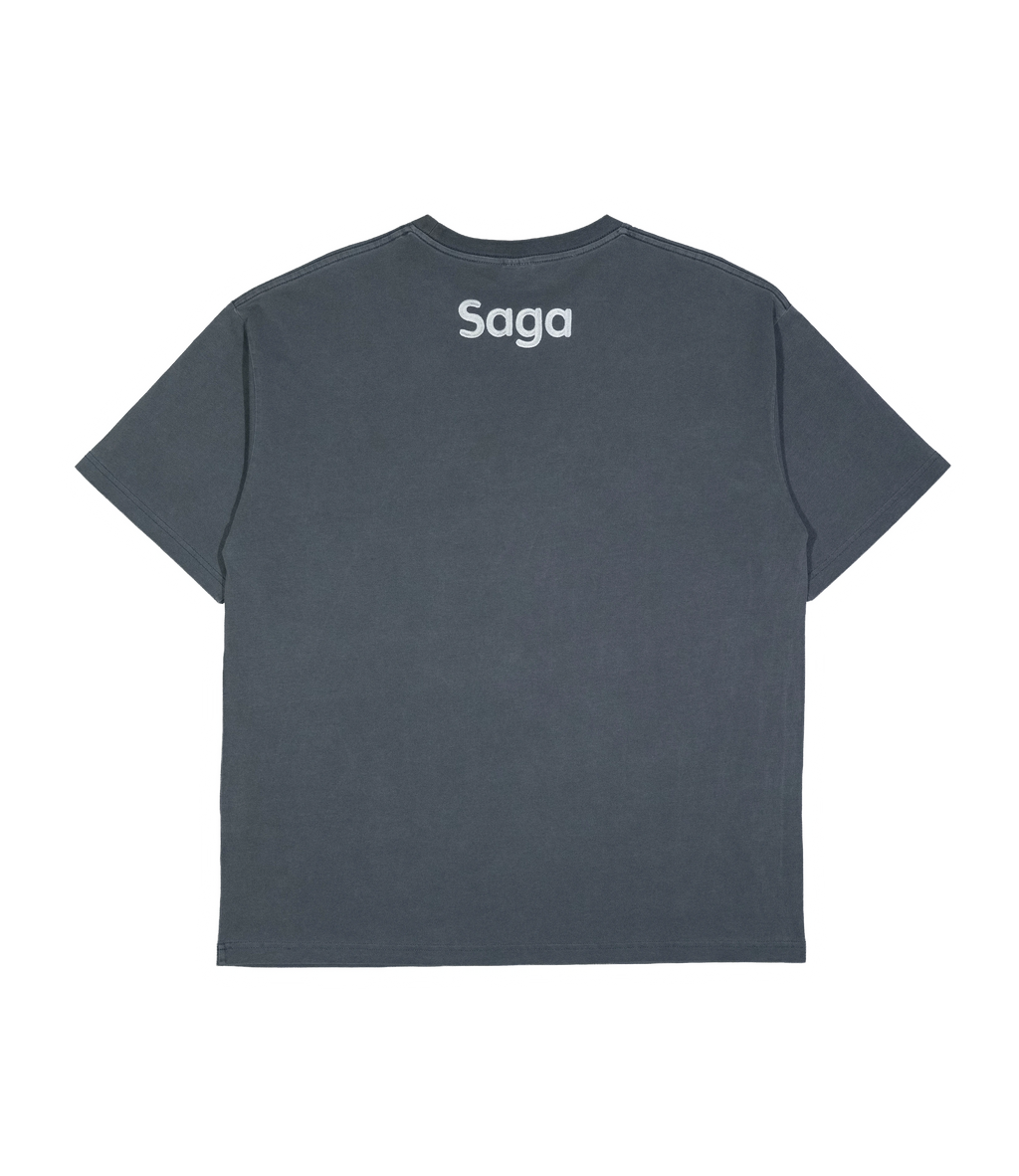 Saga Blank Tee [Slate Grey]
