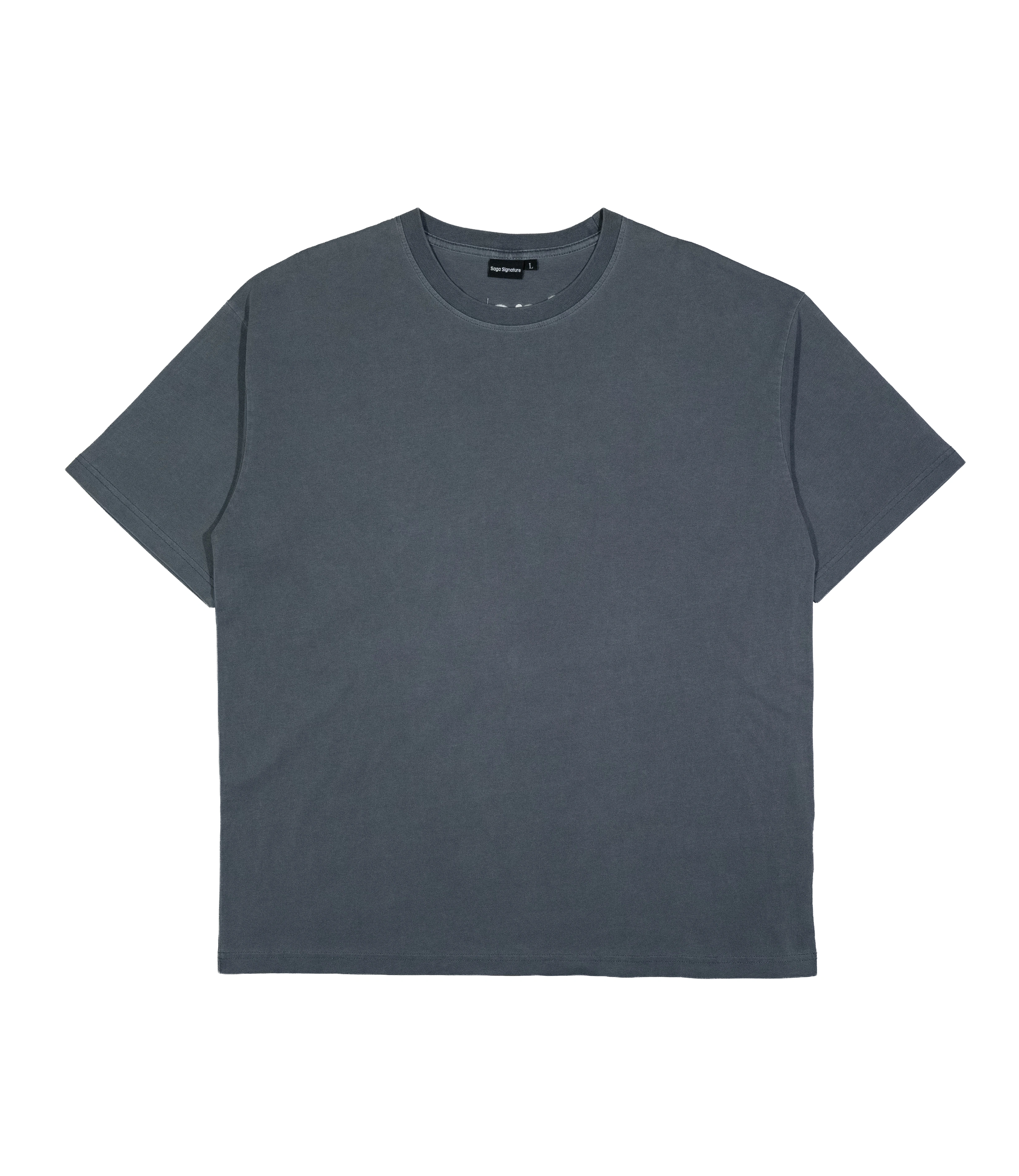 Saga Blank Tee [Slate Grey]