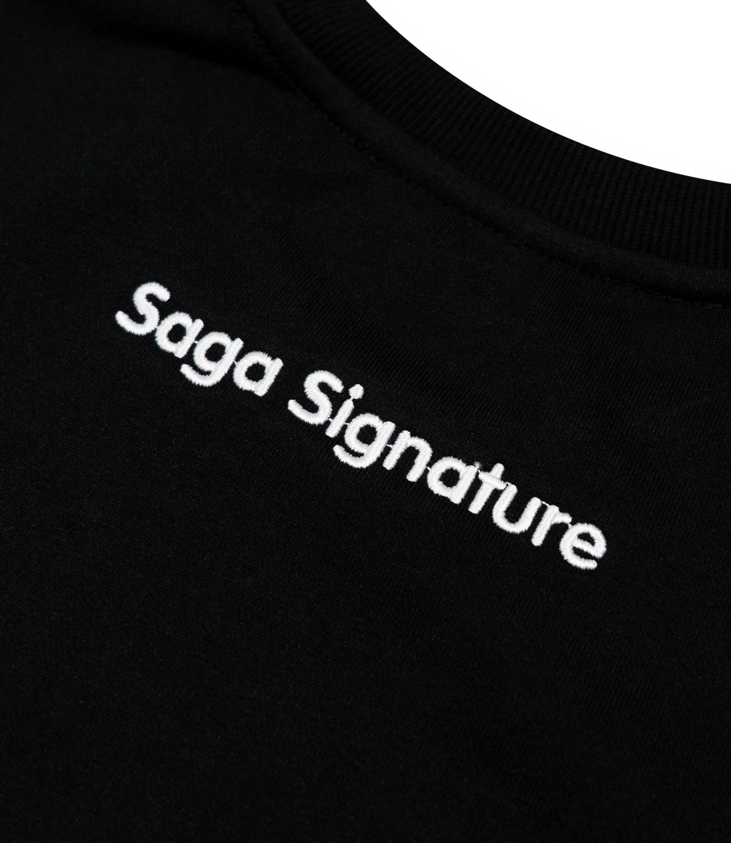 Saga Essential Crewneck [Black]