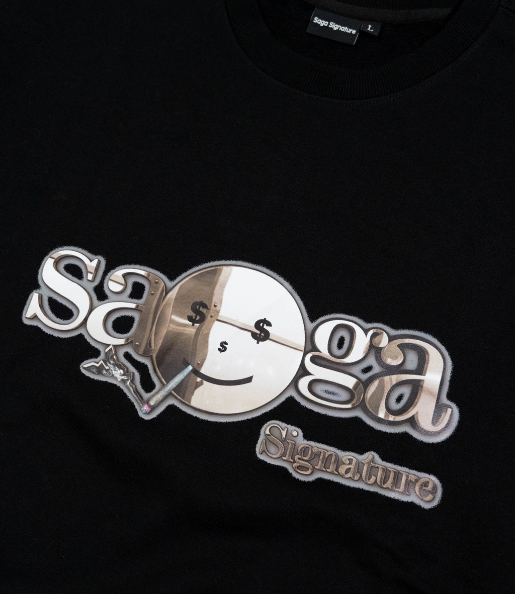 Saga Essential Crewneck [Black]