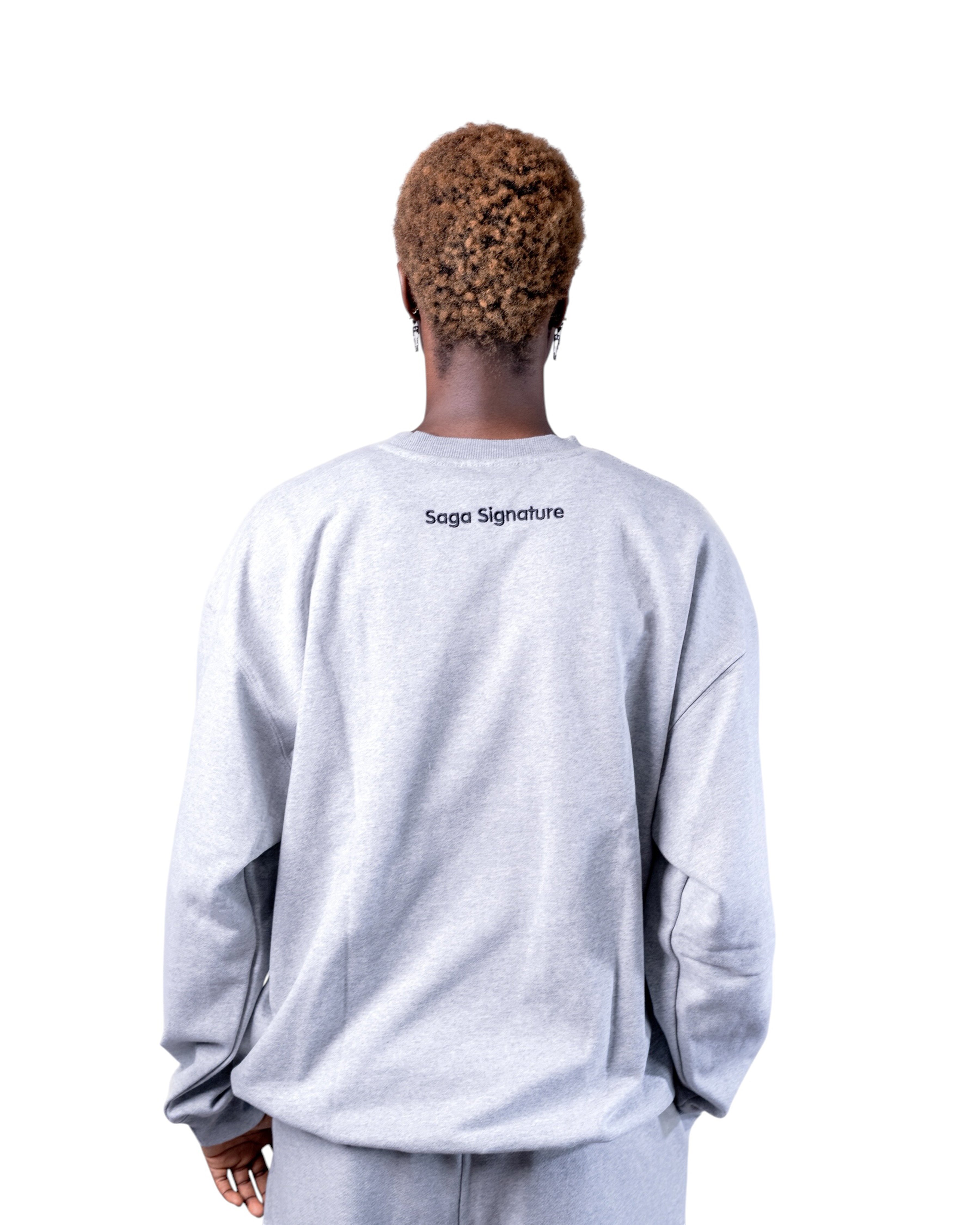 Saga Essential Crewneck [Heather Grey]