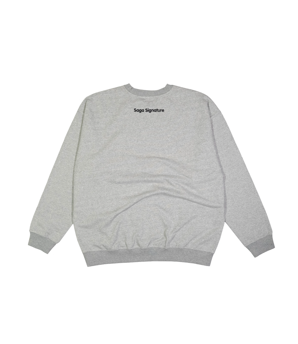 Saga Essential Crewneck [Heather Grey]
