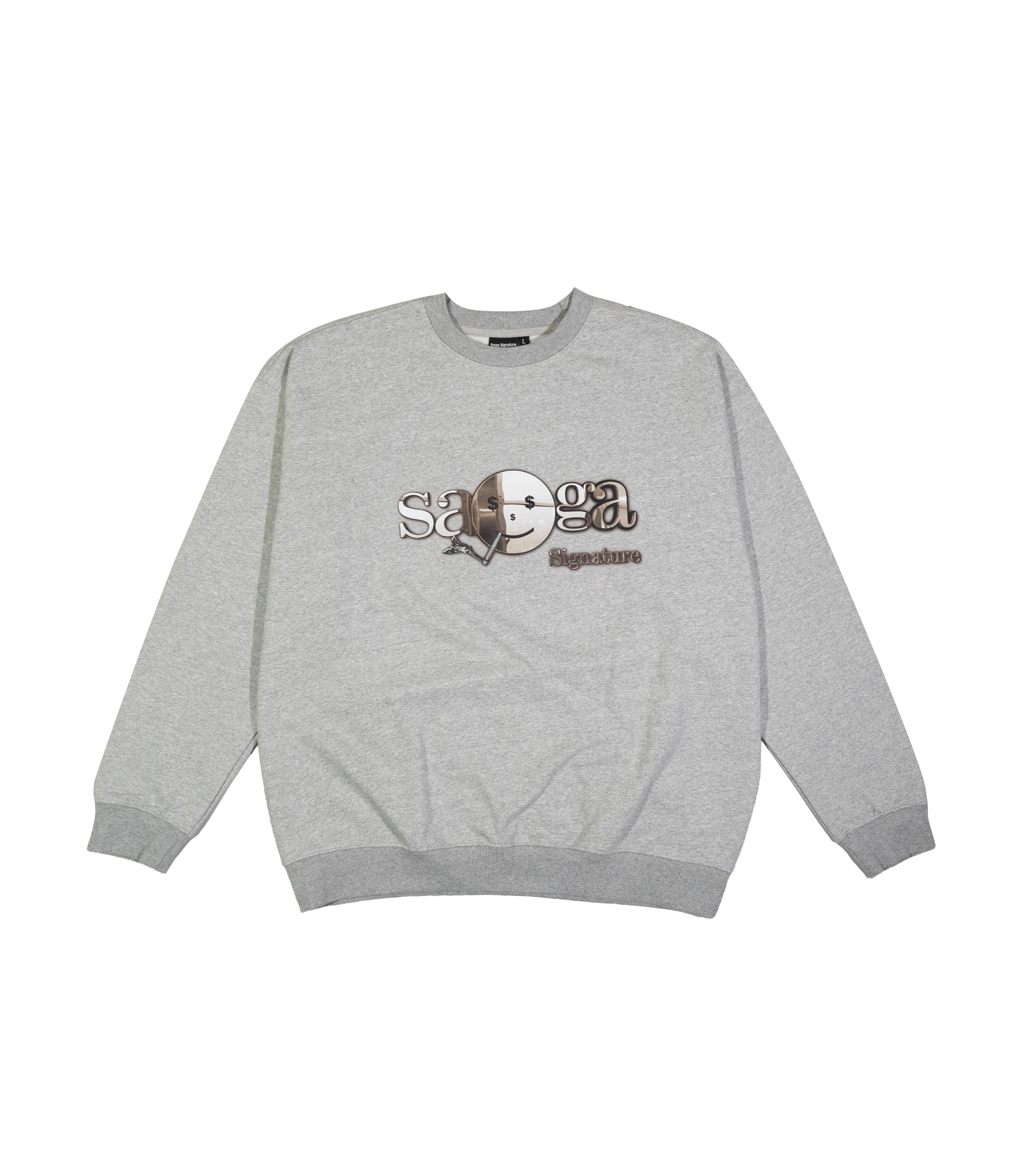 Saga Essential Crewneck [Heather Grey]