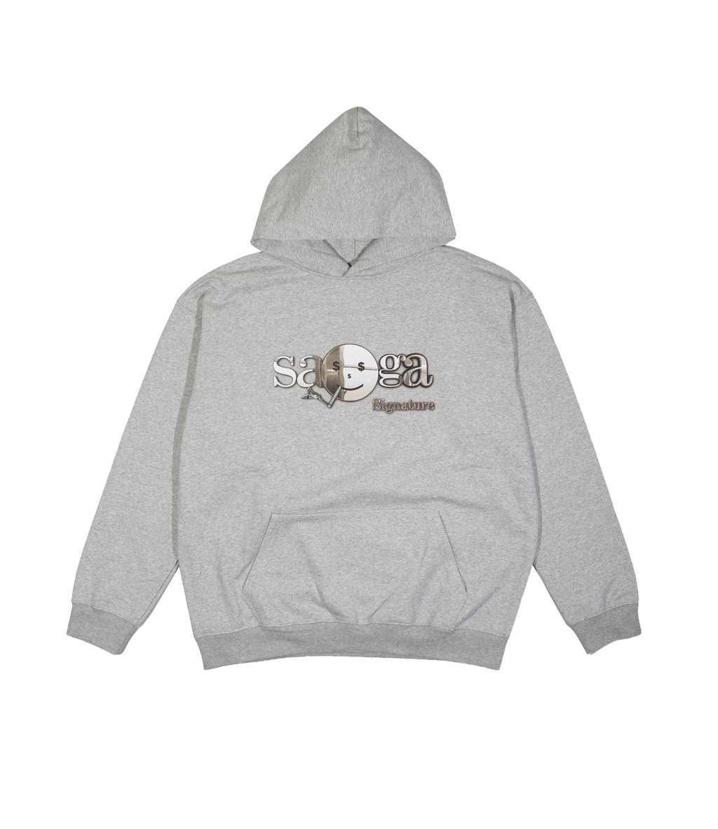 Saga Essential Hoodie [Heather Grey]