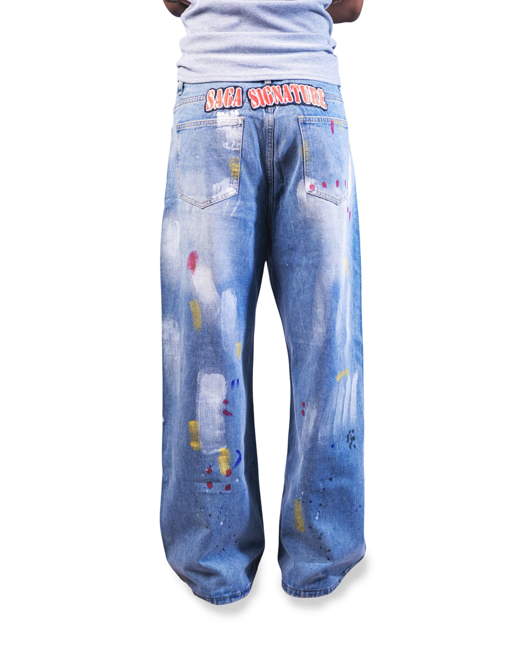 Saga Paint Splatter Denim Jeans