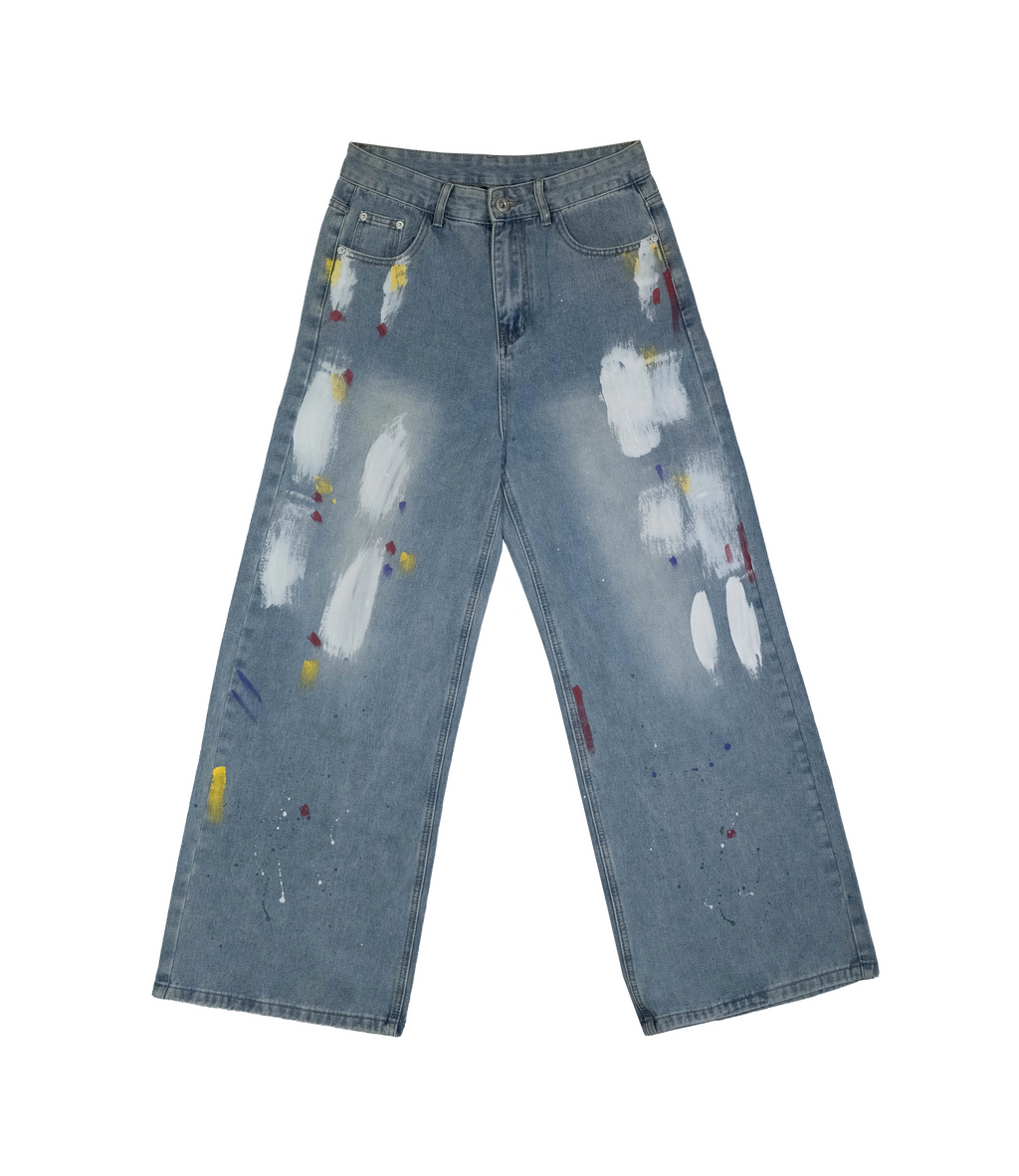 Saga Paint Splatter Denim Jeans