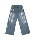 Saga Paint Splatter Denim Jeans