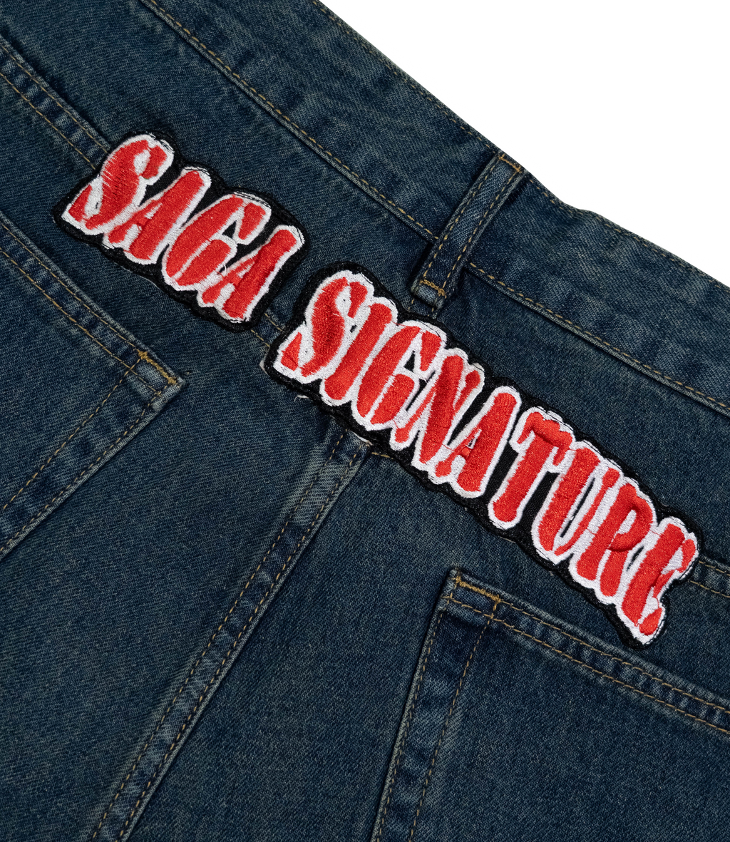 Saga Ripped Denim Shorts