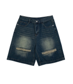 Saga Ripped Denim Shorts