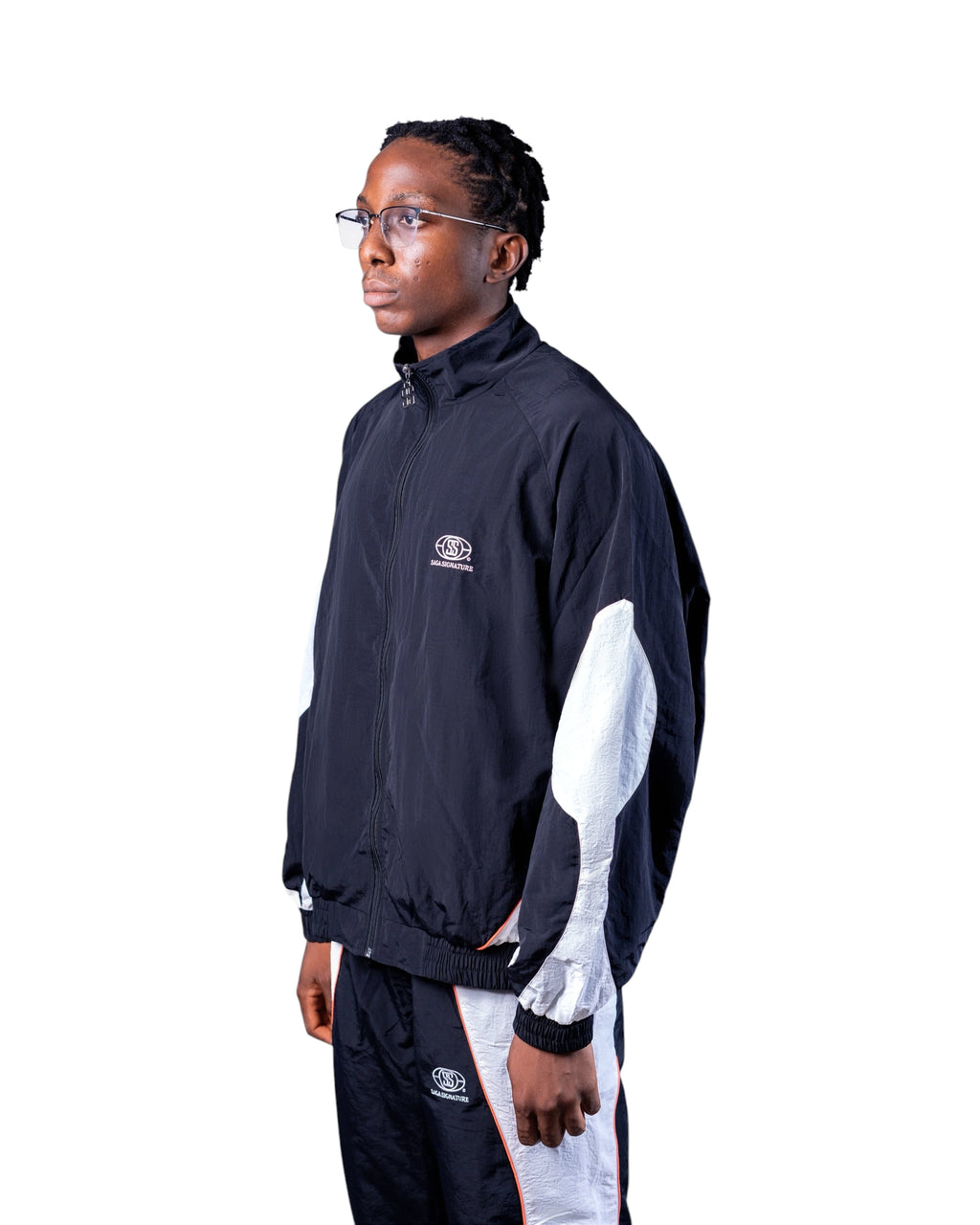Saga Windbreaker Tracksuit [Black]
