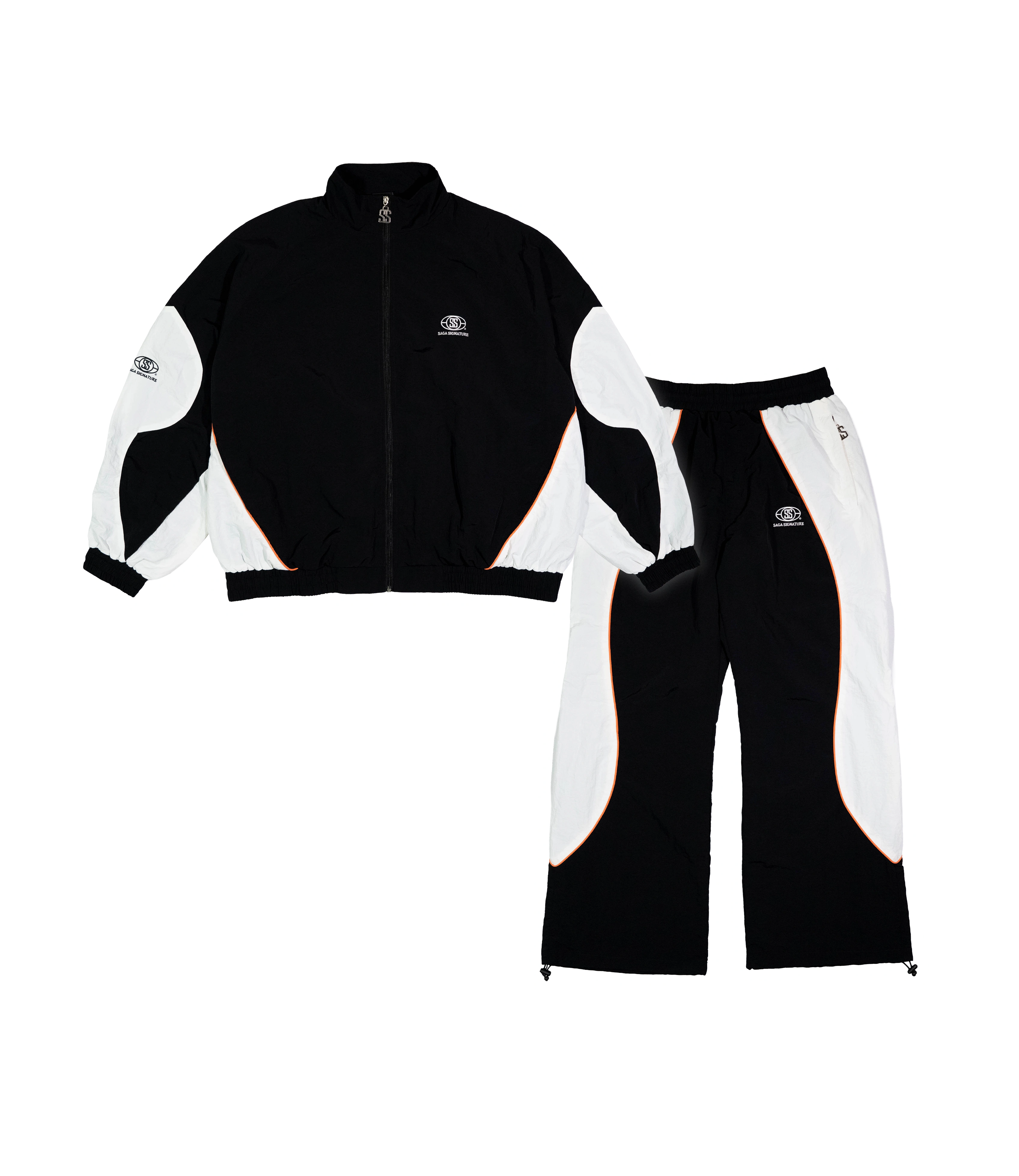 Saga Windbreaker Tracksuit [Black]