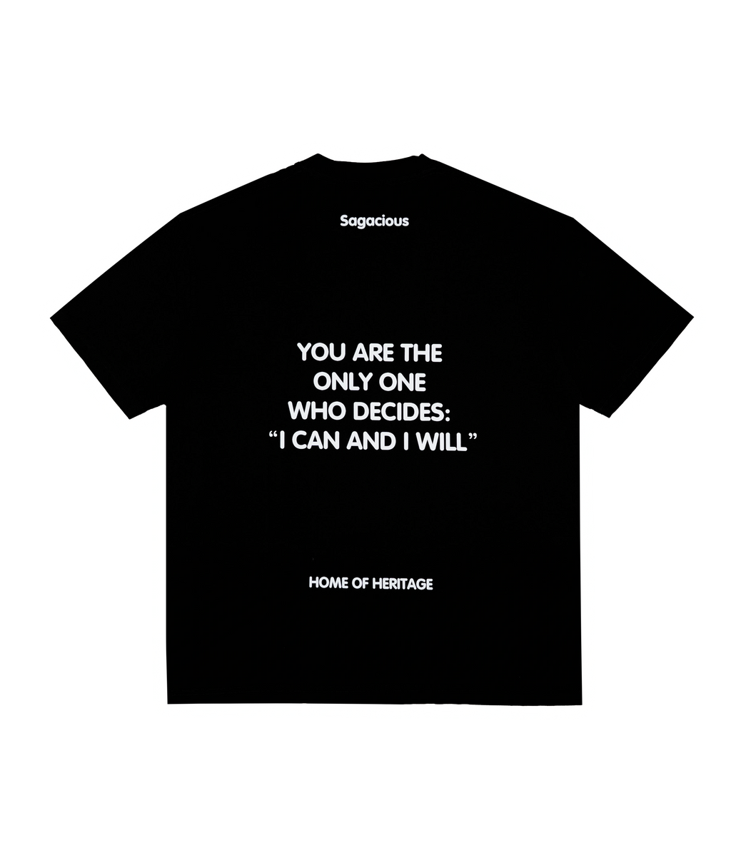 Saga Statement Tee [Black]